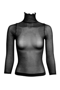 Eclipse Black Mesh Top - Lingerie, Tights, Stocking, Leggings, gigi*k