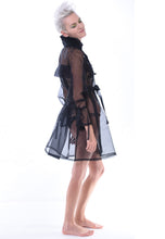 Midnight Silk Organza Trench - Lingerie, Tights, Stocking, Leggings, gigi*k