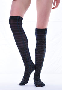 Check Over Knee Socks - Lingerie, Tights, Stocking, Leggings, gigi*k