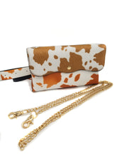 Karl Cow Print Shoulder Bag