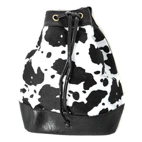 Carriage faux Bucket Bag