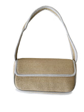 Laurent Straw Shoulder Bag